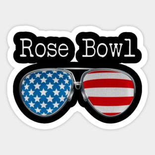 AMERICA PILOT GLASSES ROSE BOWL Sticker